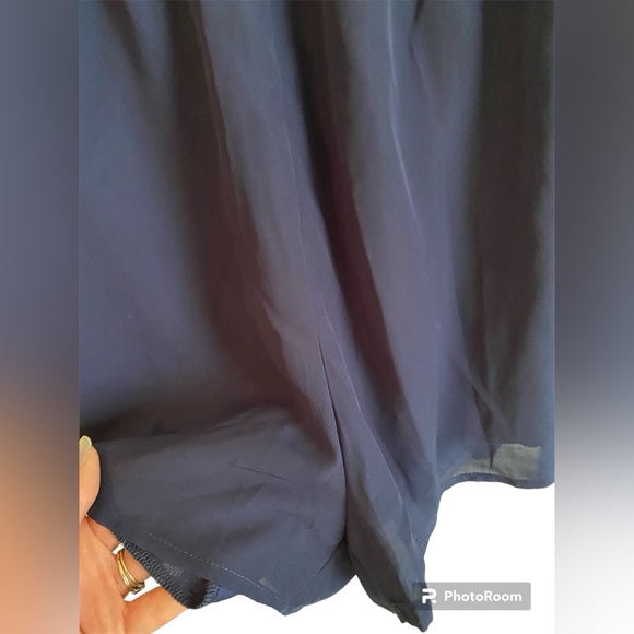 Society Girl NWT M Navy Romper - Picture 3 of 8